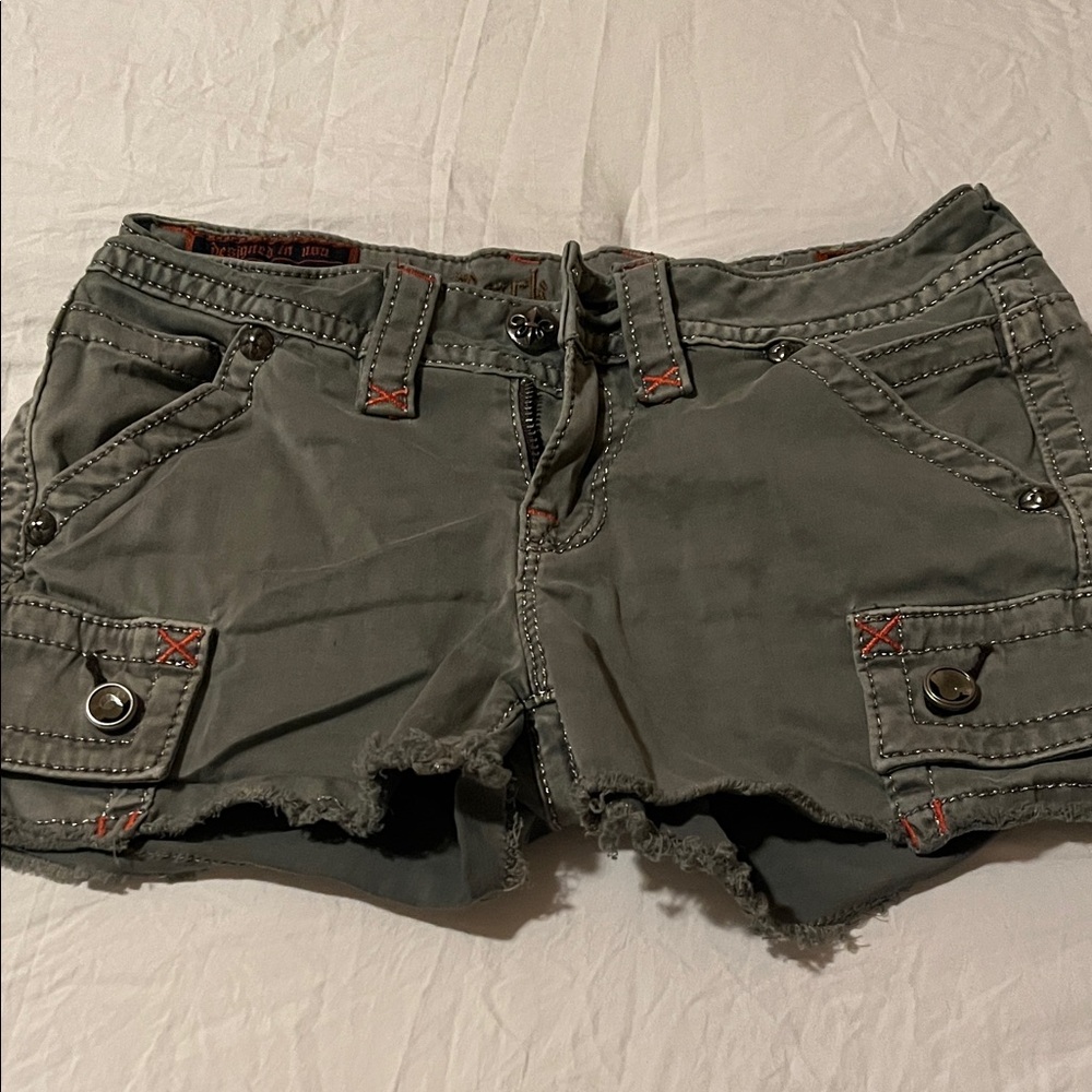 Rock Revival Olive Cargo Shorts